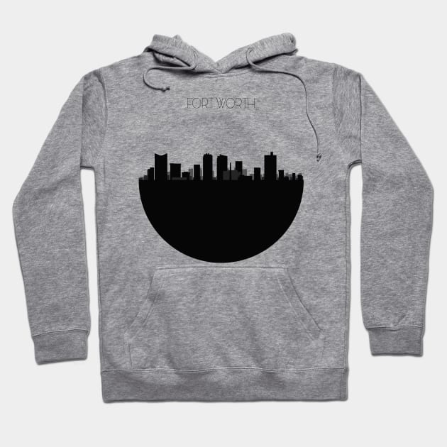 Fort Worth Skyline Hoodie by inspirowl